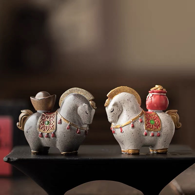 Discoloration immediately rich tea pet ornaments Chinese lucky Tang Ma