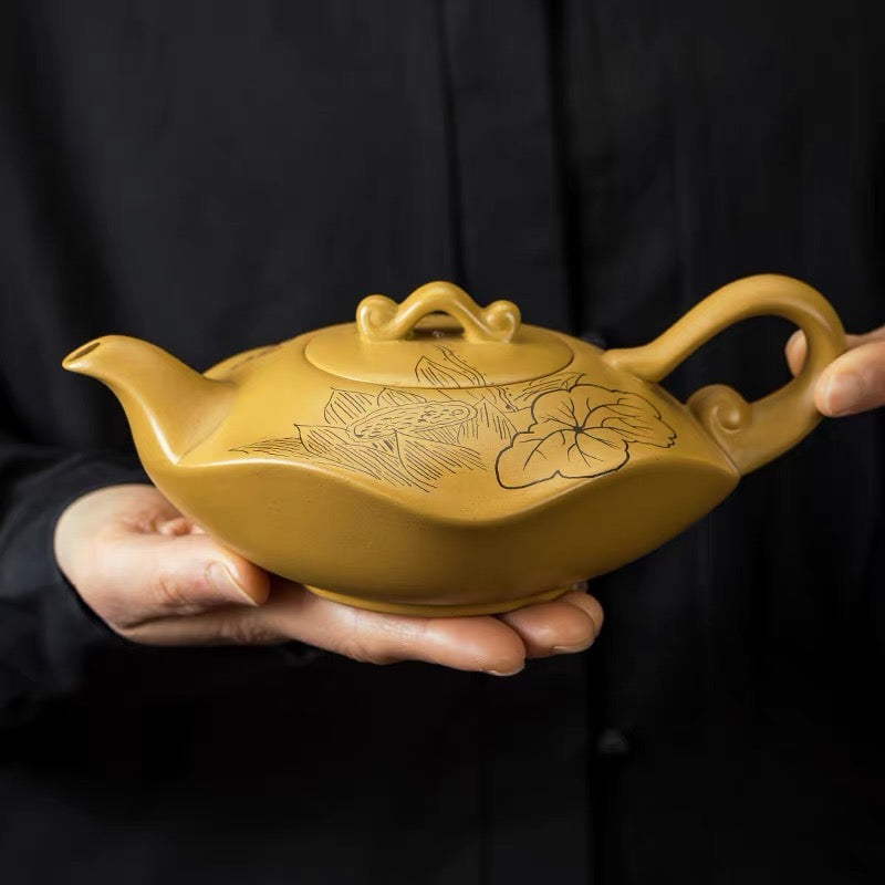 Authentic teapot Shui Yunjian golden section mud Ailian said Fengming pot