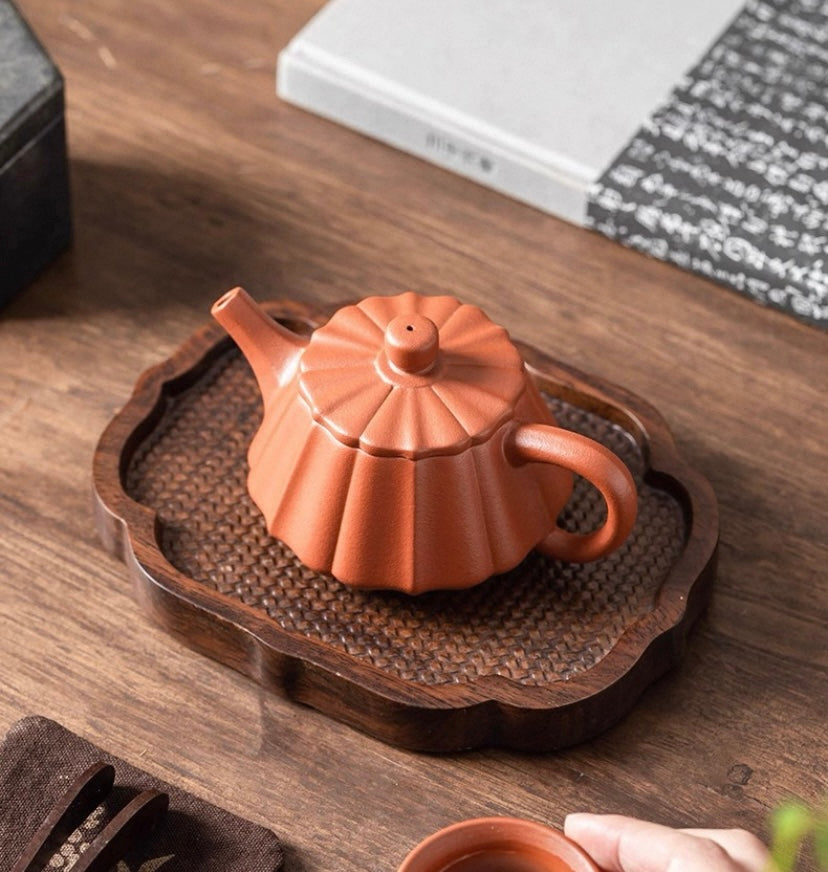 Purple clay pot handmade edge stone ladle pot