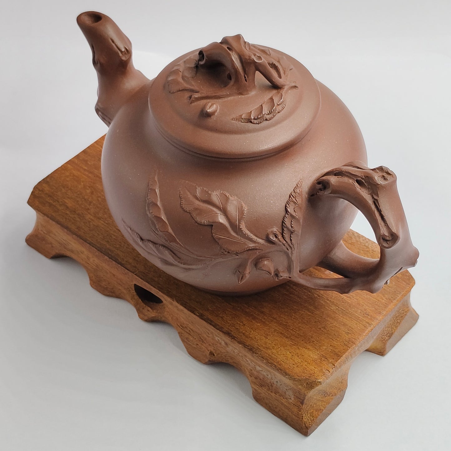 Master Yin Jiaji handmade Roshi mud peach primula teapot