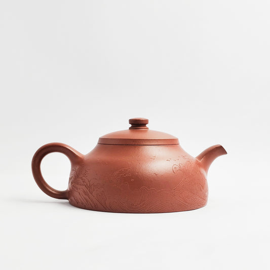 Purple Clay Wave-Shadow Teapot