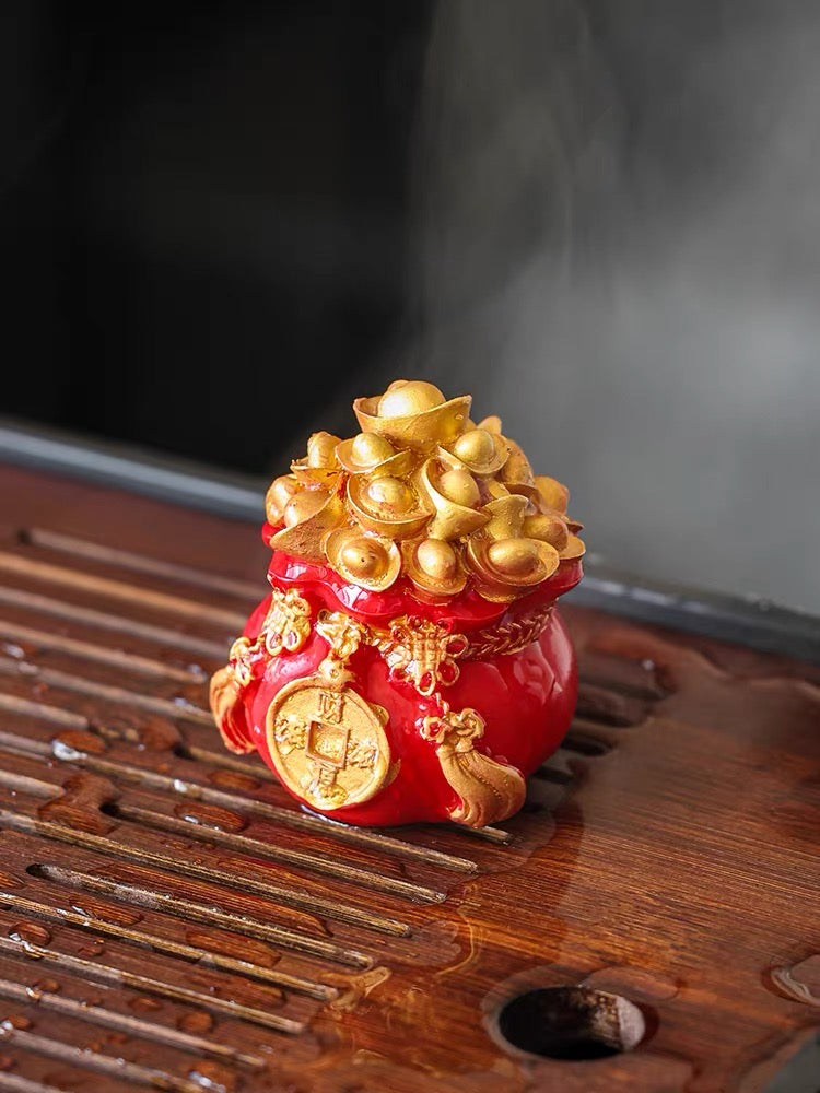 Fu bag color-changing tea pet makes a fortune
