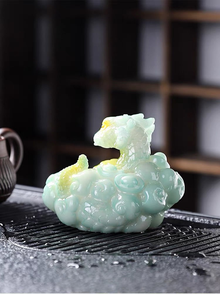 Zodiac snake color-changing tea pet ornaments