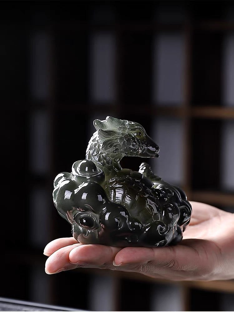 Zodiac snake color-changing tea pet ornaments