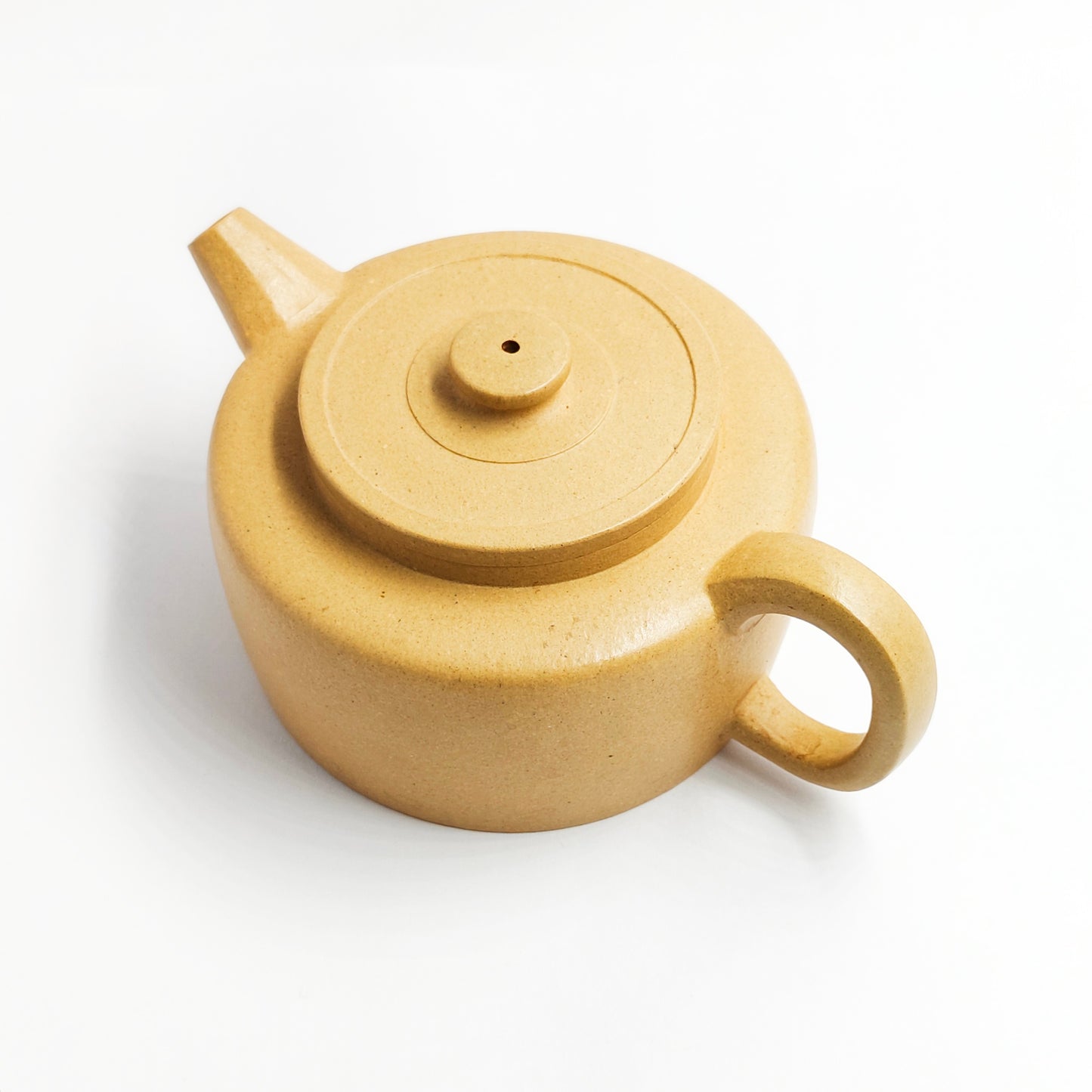 Zhou Wei Wang master handmade golden yellow clay Han Wa teapot