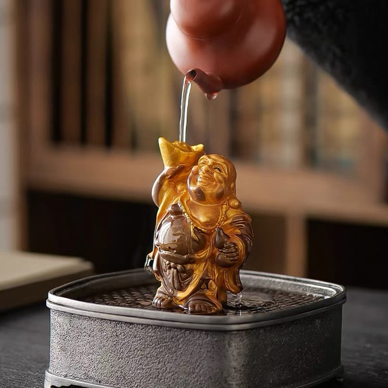 Zen Maitreya Buddha color-changing tea pet ornaments