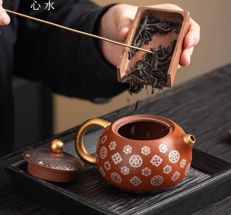 Zisha teapot tea separation teapot Xi Shi pot