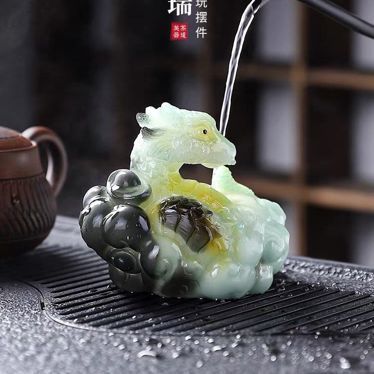 Zodiac snake color-changing tea pet ornaments