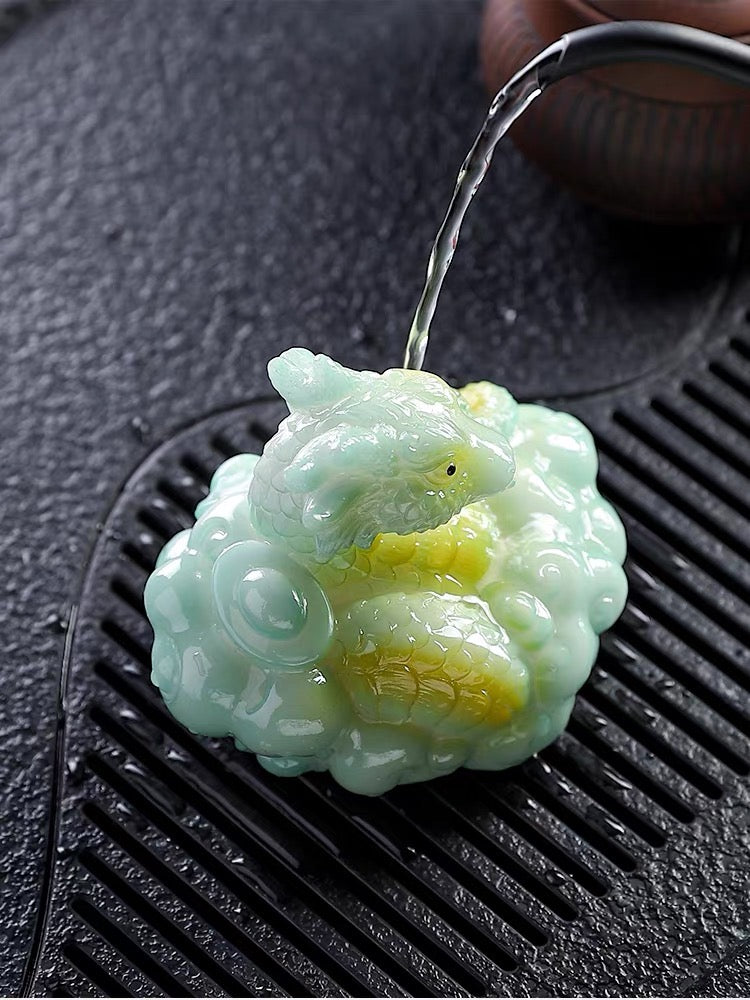 Zodiac snake color-changing tea pet ornaments