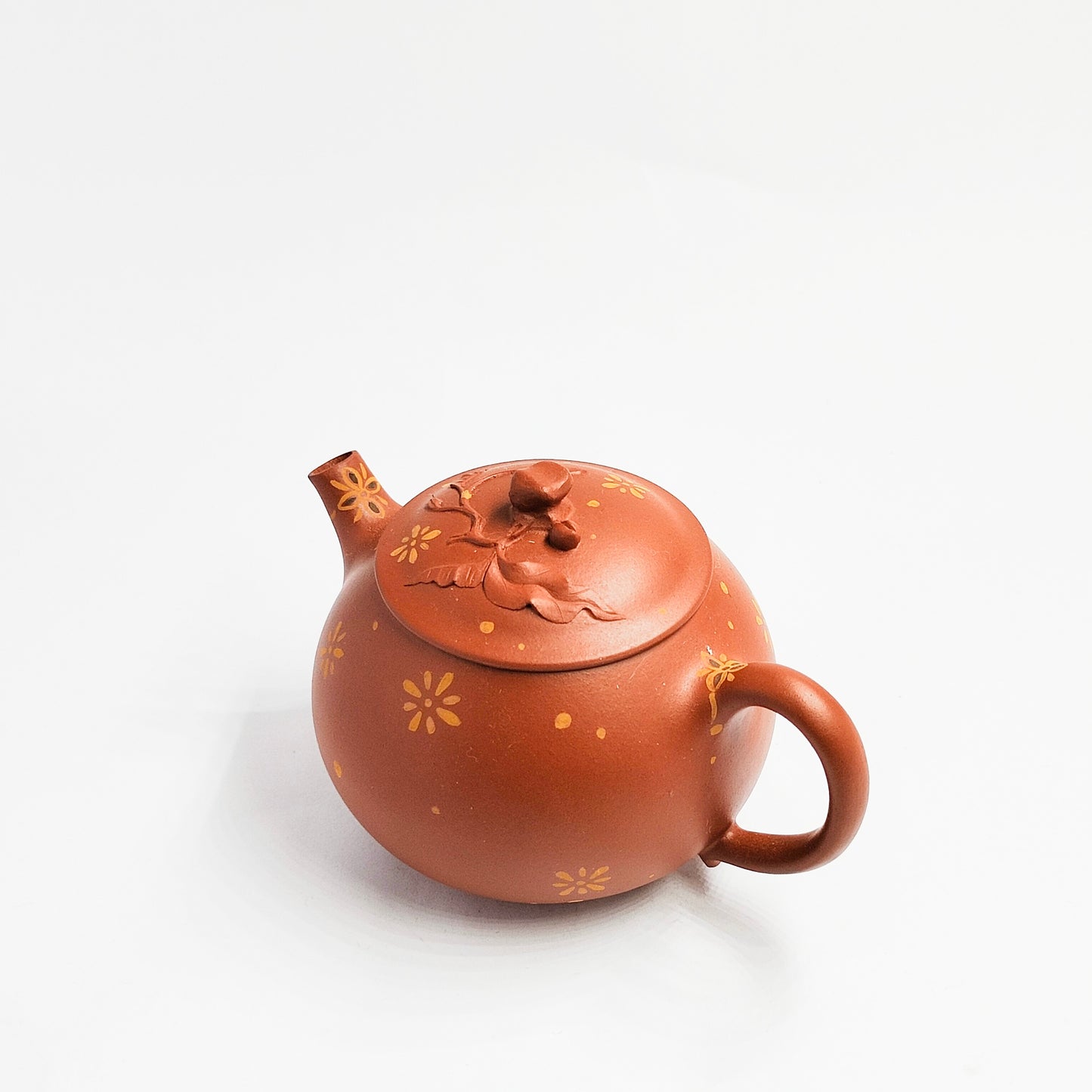 Cinnabar Star Flower Teapot