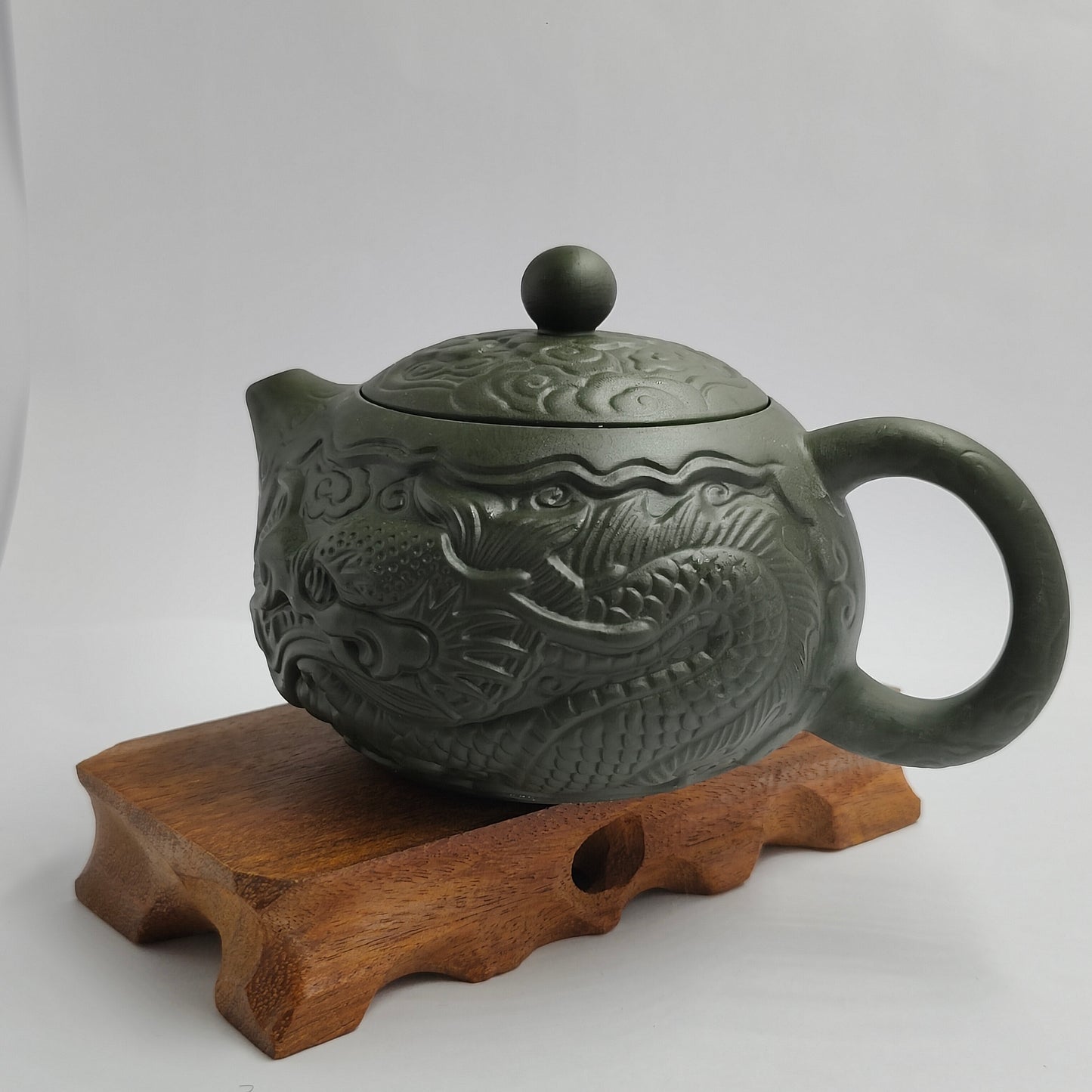 Purple clay pot raw ore green mud Xi Shi Teng Long teapot