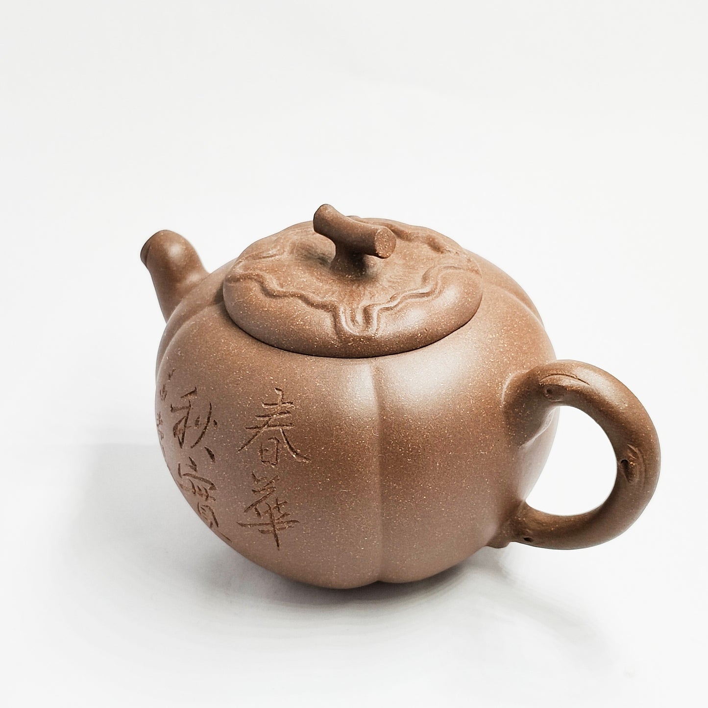 Spring Blossom and Autumn Fruit Gourd-Shaped Teapot