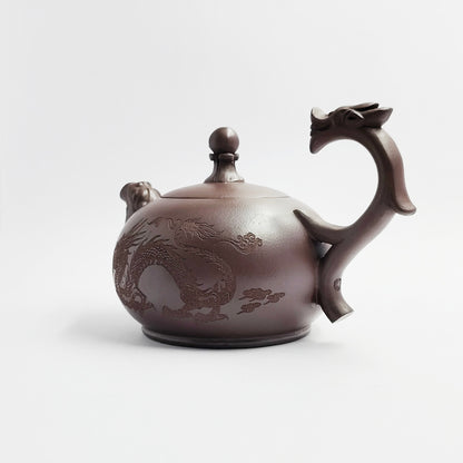 Purple Clay Auspicious Dragon Teapot
