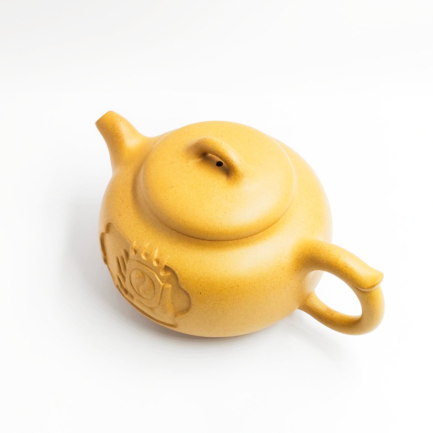 Master Yin Jiaji handmade golden yellow clay Taiji teapot