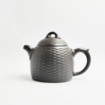 Dragon Egg Teapot in Black Gold Clay