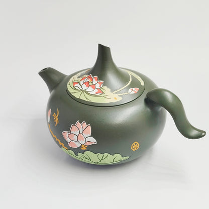 Lotus Shadow Ink Fragrance Curved Stream Teapot