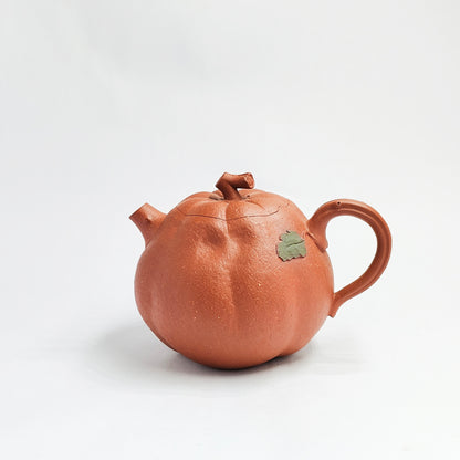 Vermilion Clay Golden Gourd Teapot