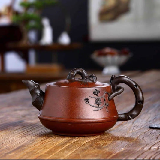 Authentic Yixing teapot pine bamboo plum cold three friends