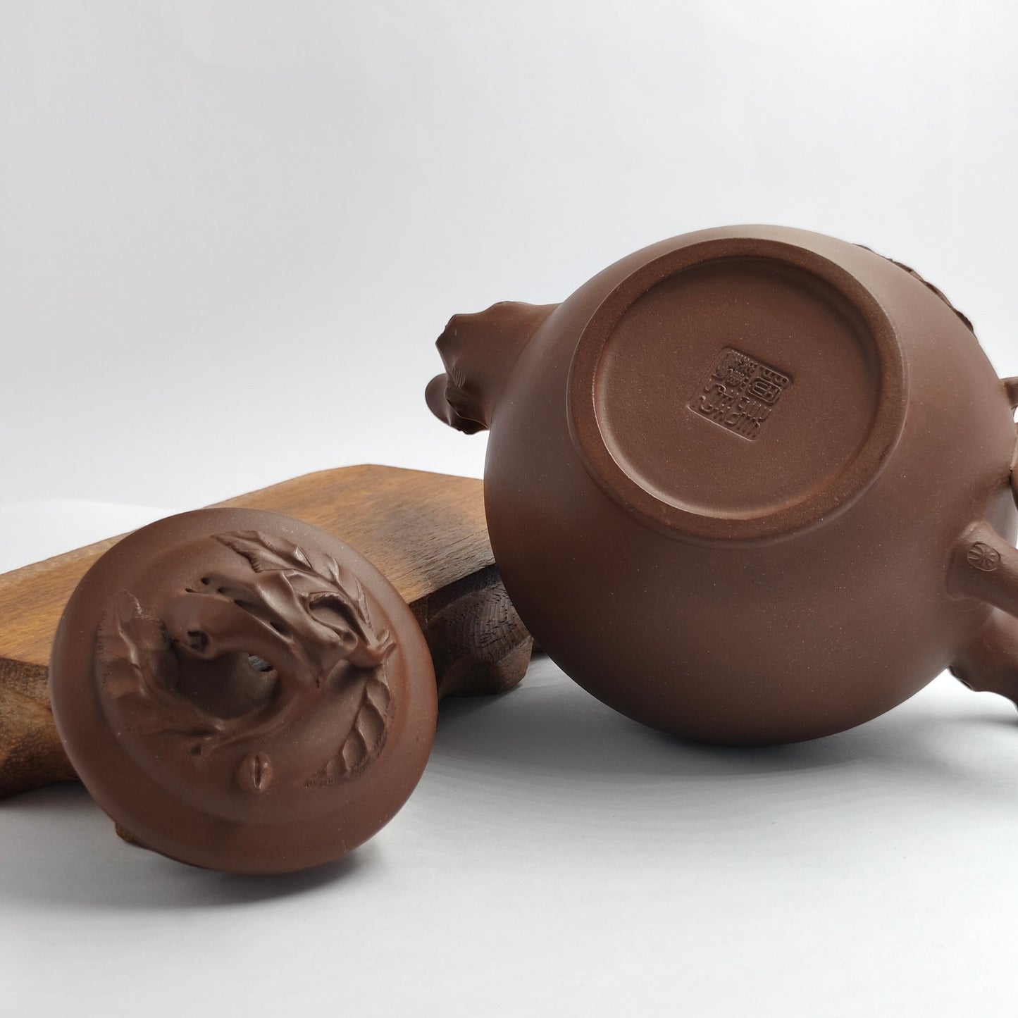 Master Yin Jiaji handmade Roshi mud peach primula teapot