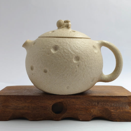 Master Yin Jiaji handmade white clay wandering moon teapot
