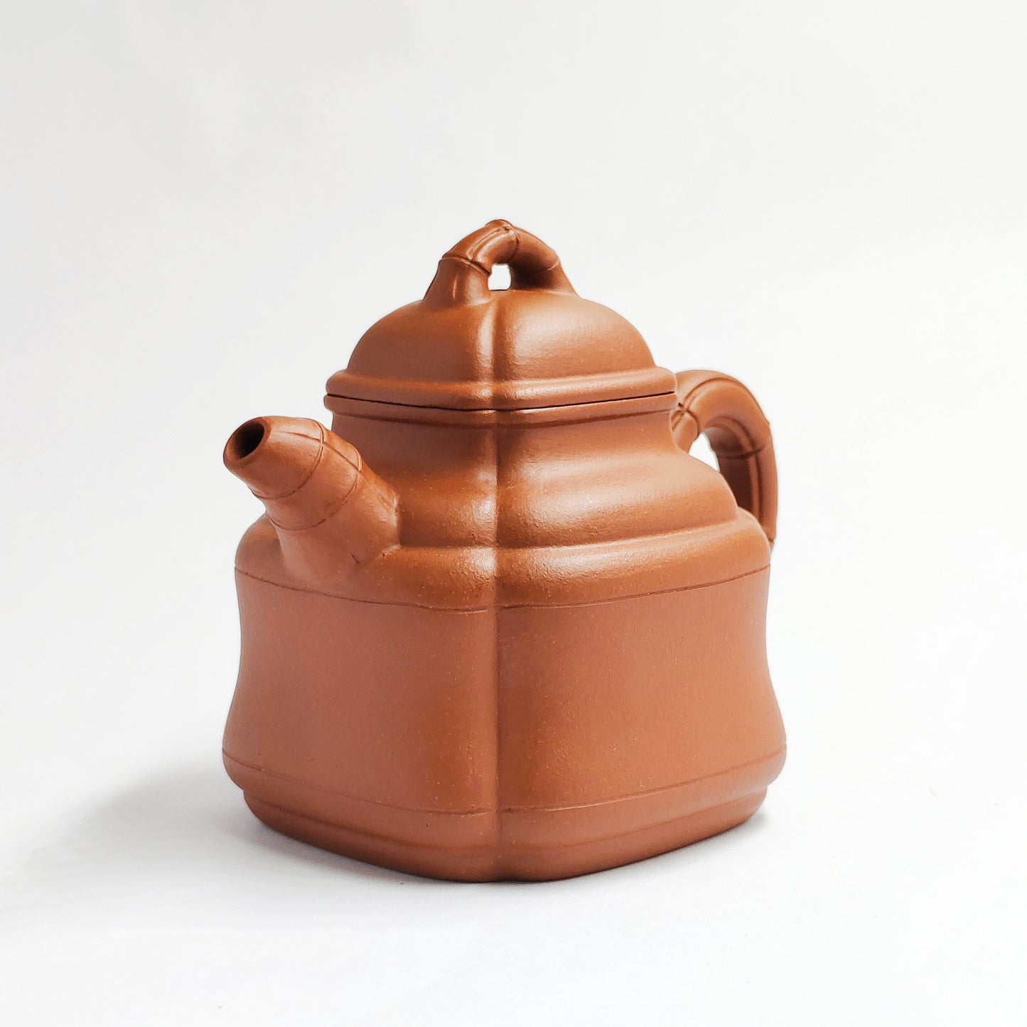 Zhuni Bamboo Joint Rhombus Square Teapot