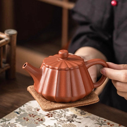 Purple clay pot handmade edge stone ladle pot