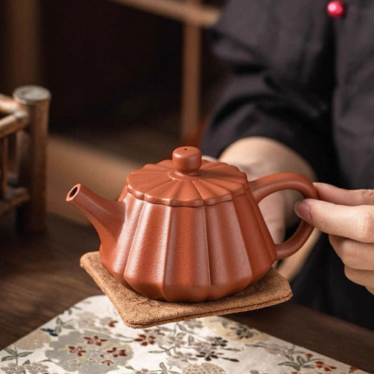 Purple clay pot handmade edge stone ladle pot