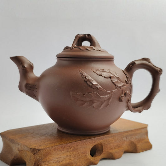 Master Yin Jiaji handmade Roshi mud peach primula teapot
