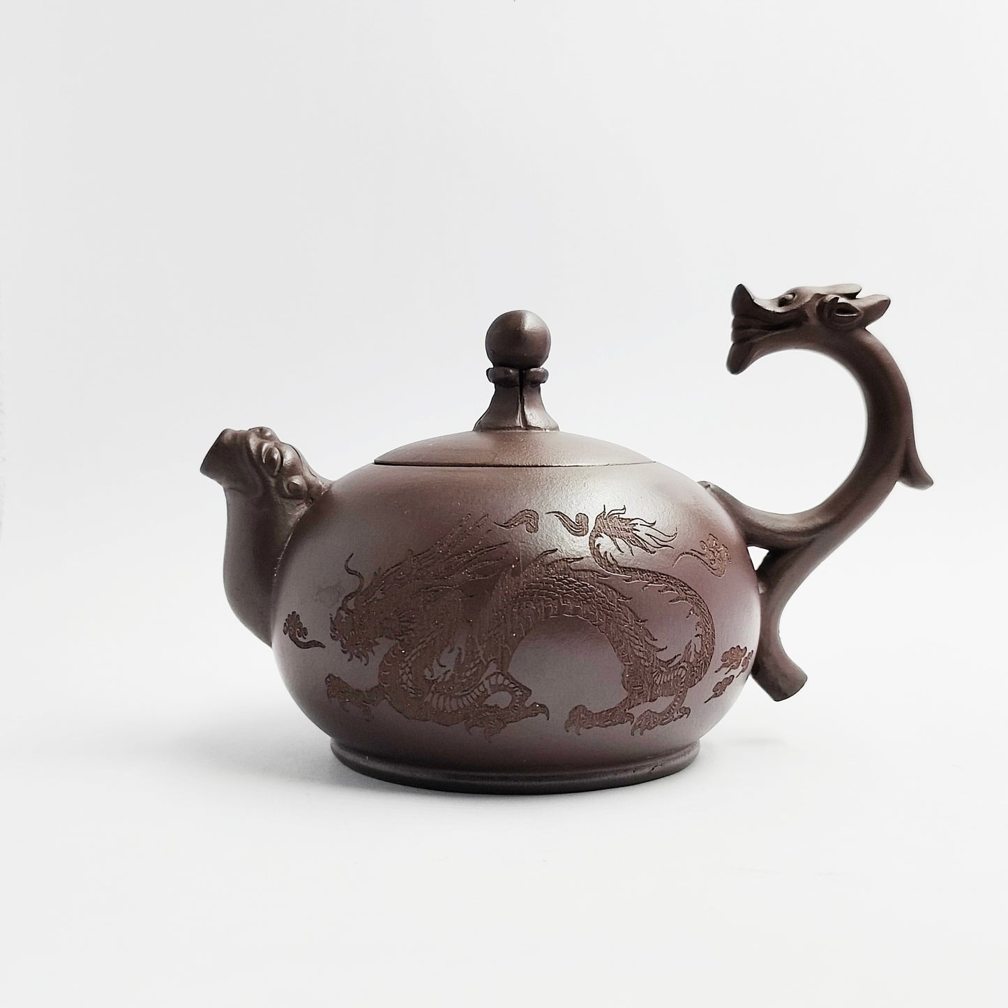 Purple Clay Auspicious Dragon Teapot