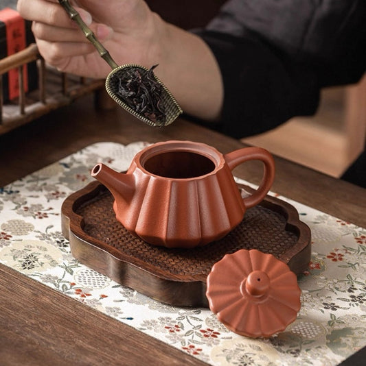 Purple clay pot handmade edge stone ladle pot