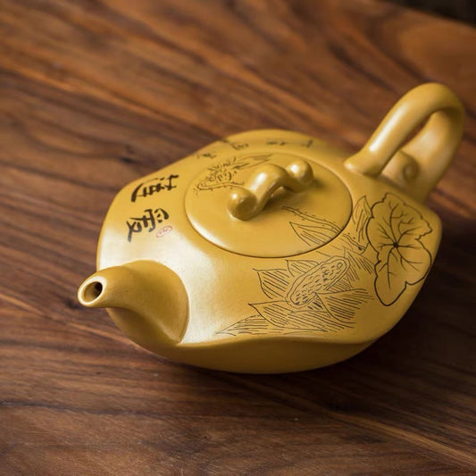 Authentic teapot Shui Yunjian golden section mud Ailian said Fengming pot