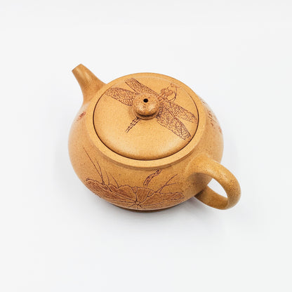 Lotus-Shadow Plain Sand Teapot