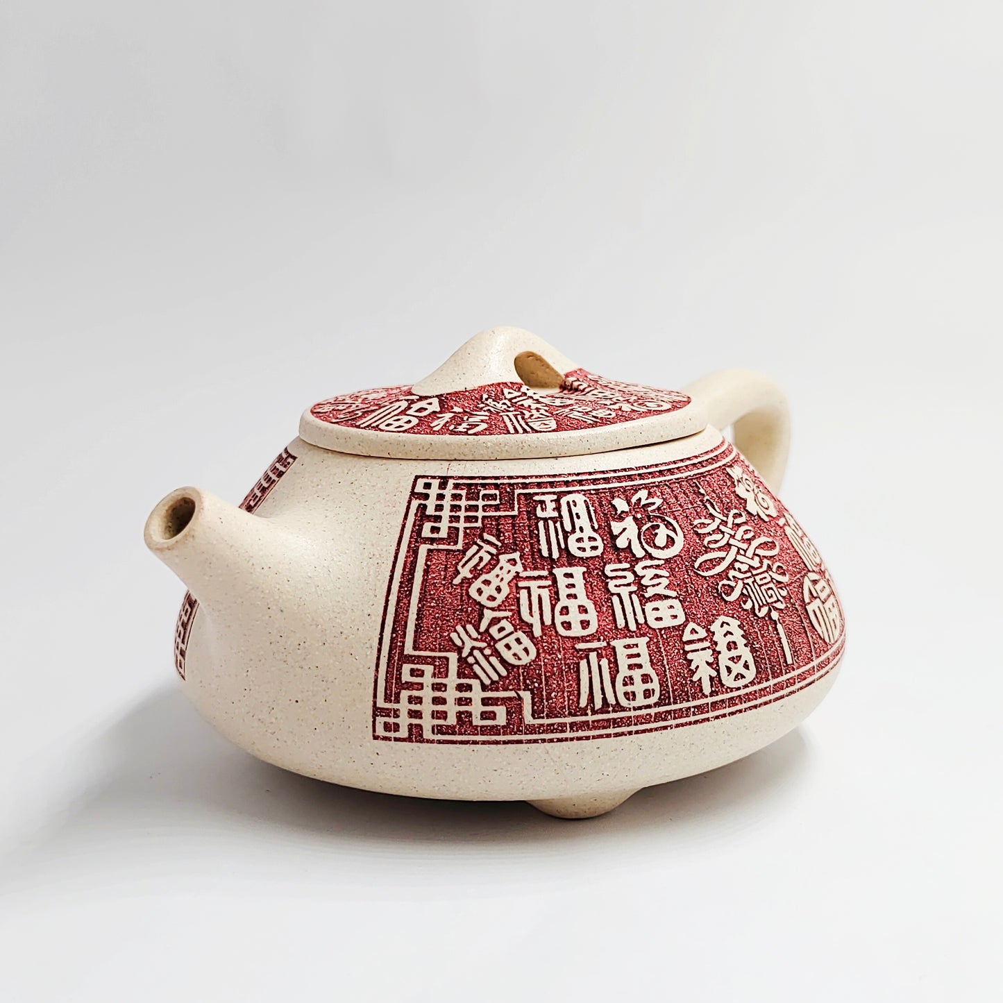Hundred Blessing Gathering Auspiciousness Shipiao Teapot