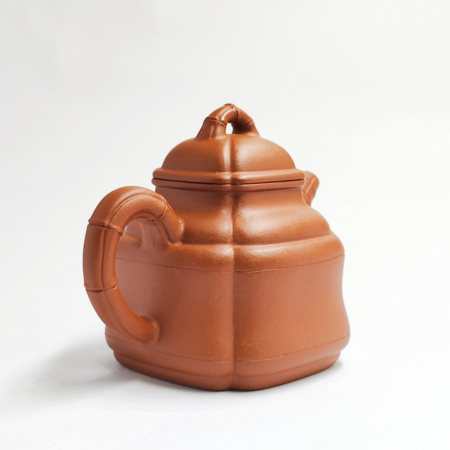 Zhuni Bamboo Joint Rhombus Square Teapot