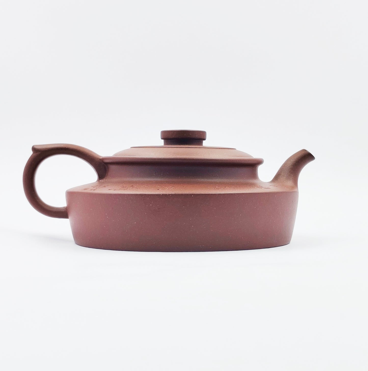 Plum-Branch Flat-Belly Teapot