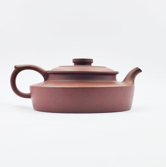 Plum-Branch Flat-Belly Teapot