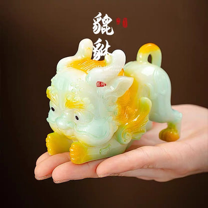Gold ingot color-changing tea pet ornaments