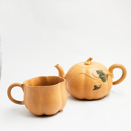 Duanni Autumn Pumpkin Leaf Teapot