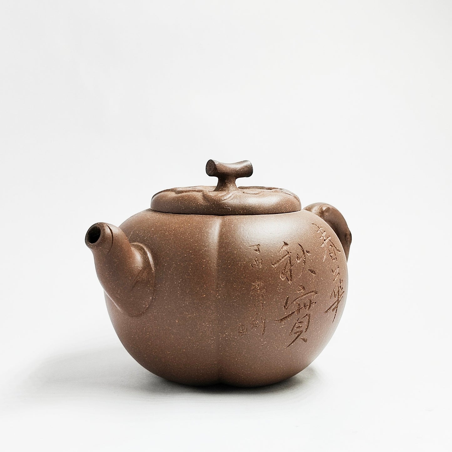 Spring Blossom and Autumn Fruit Gourd-Shaped Teapot