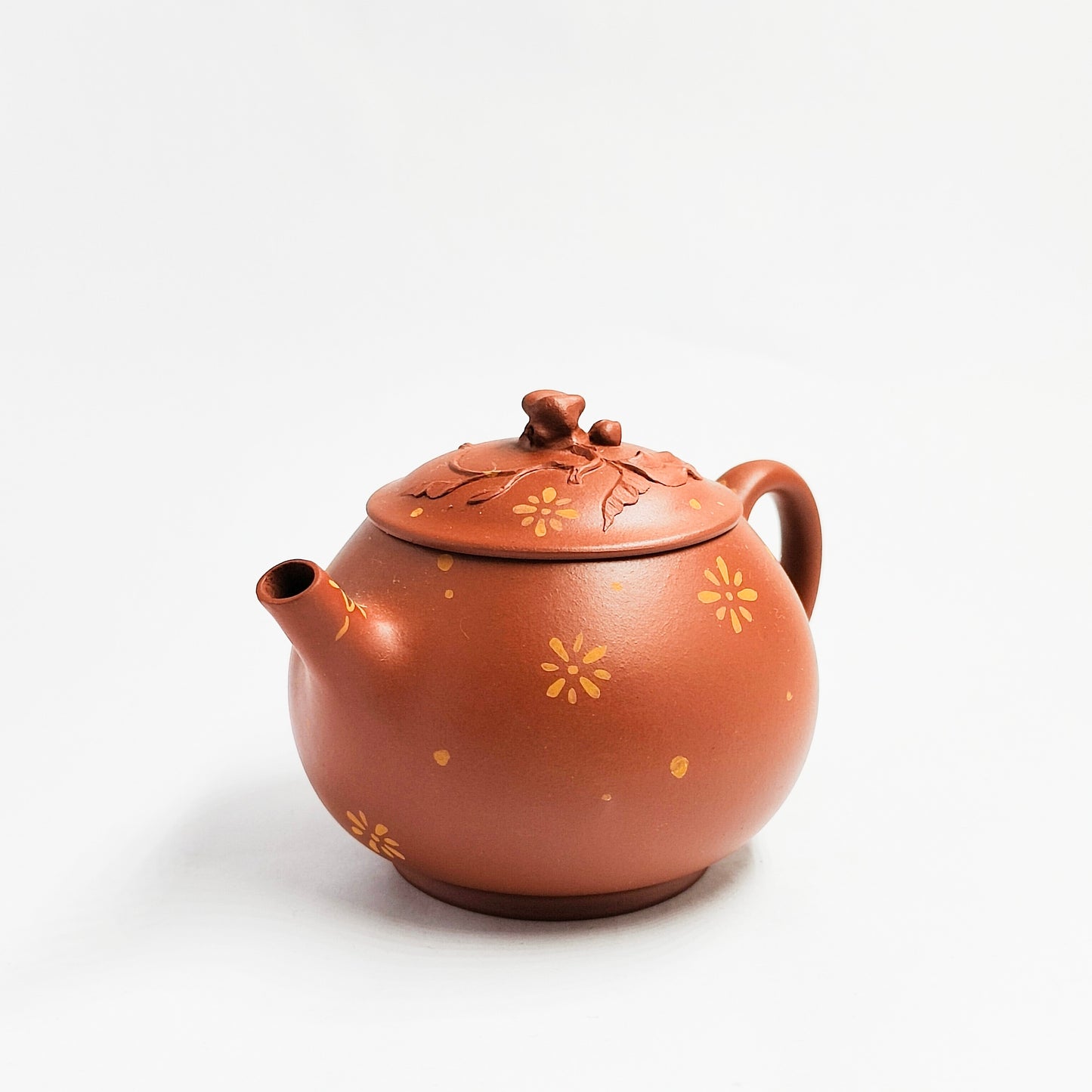 Cinnabar Star Flower Teapot