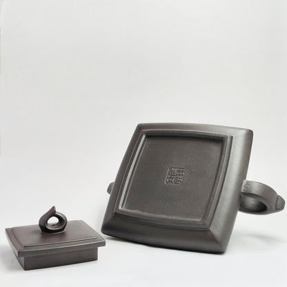 Square Prismatic Water Town Ink Rhyme Teapot
