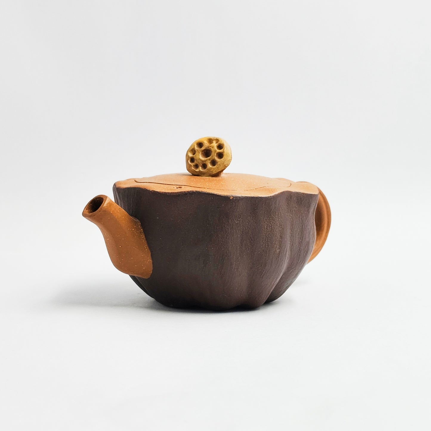 Lotus Seed Pod Teapot in Two-tone Duanni Clay
