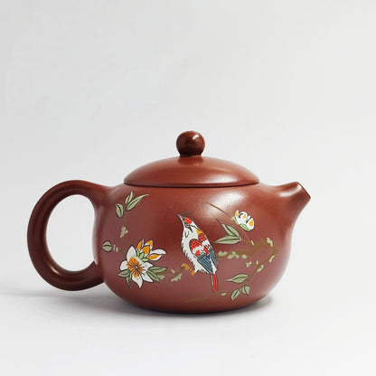 Zhuni Flower and Bird Pleasure Teapot