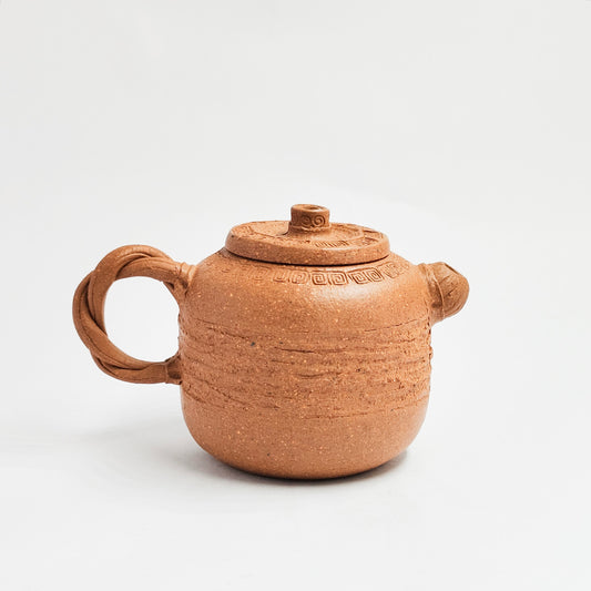 Duan Clay Key Pattern Braided Rhyme Teapot