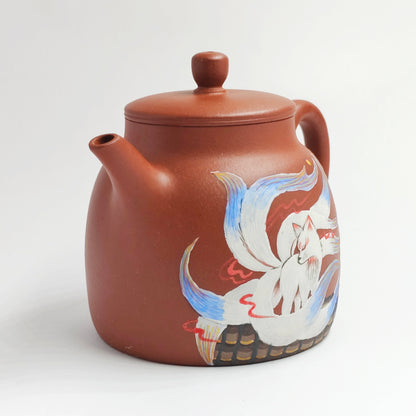Zhuni Spiritual Fox Chasing the Moon Palace Lantern Teapot