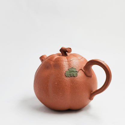 Vermilion Clay Golden Gourd Teapot