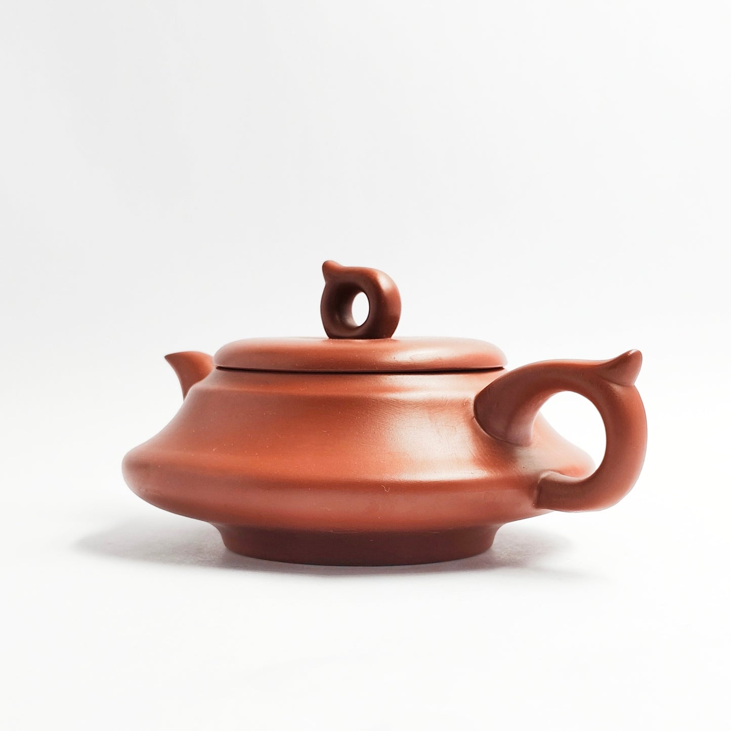 Flat Lantern Teapot in Zhuni Clay