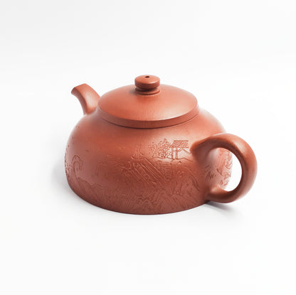Purple Clay Wave-Shadow Teapot