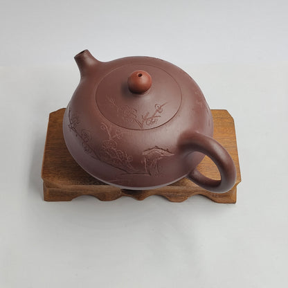 Master Yin Jiaji handmade Roshi clay lucky strike teapot.