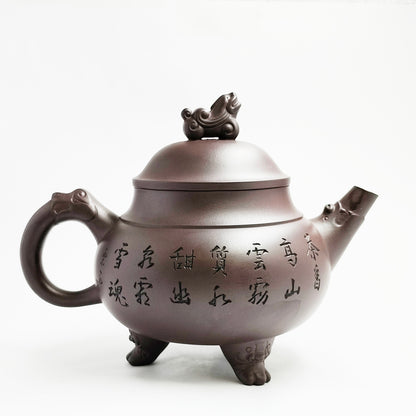 Auspicious Beast Landscape Tripod Teapot
